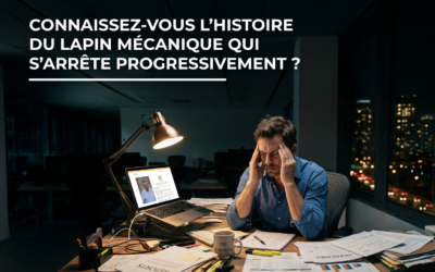 Connaissez-vous l’histoire du lapin mécanique qui s’arrête progressivement ?